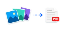Images being converted into a PDF document