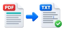 Pdf to text converting