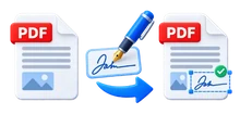 Pdf signining with digital signature