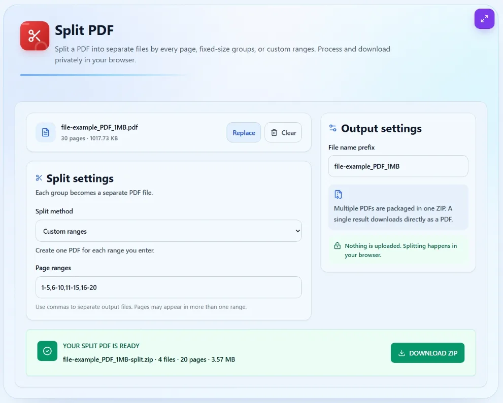 How to Split a PDF Into Separate Pages or Files